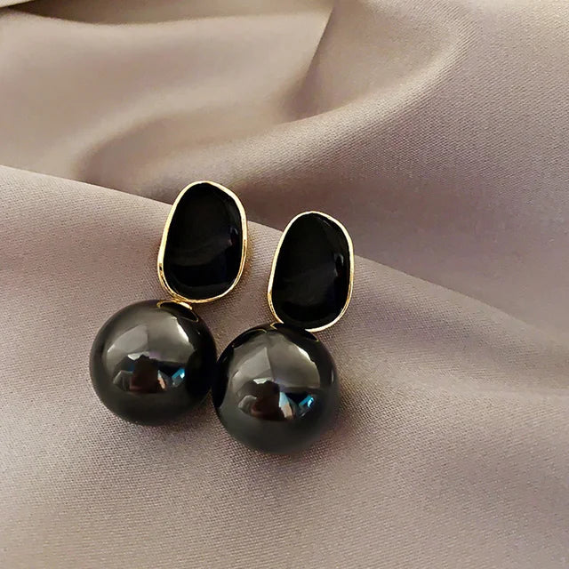 Imitation Pearl Drop Earrings