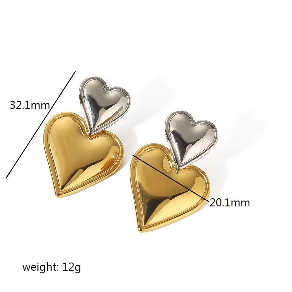 Vintage Gold Geometric Earrings
