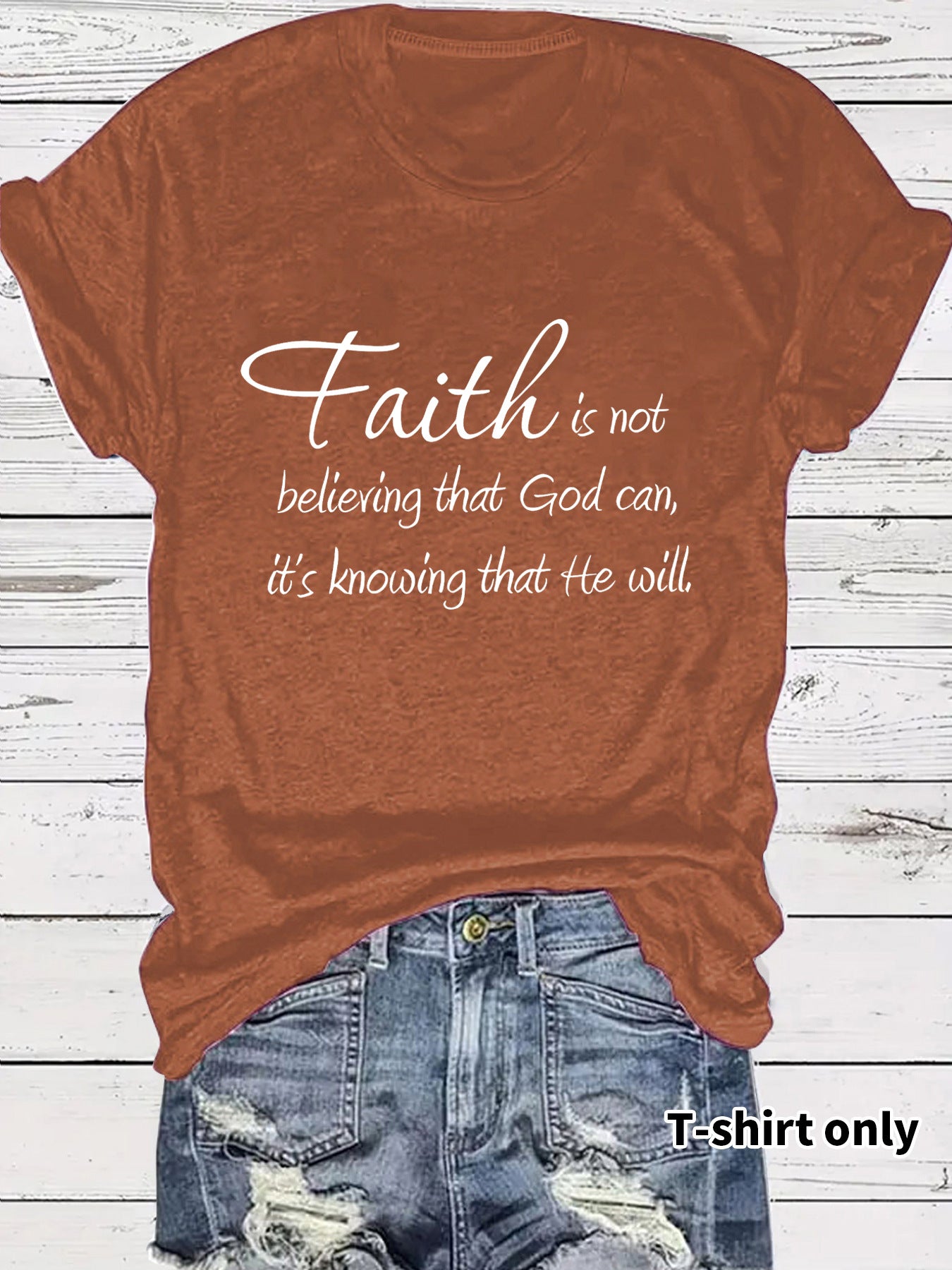 Short sleeved faith is a letter