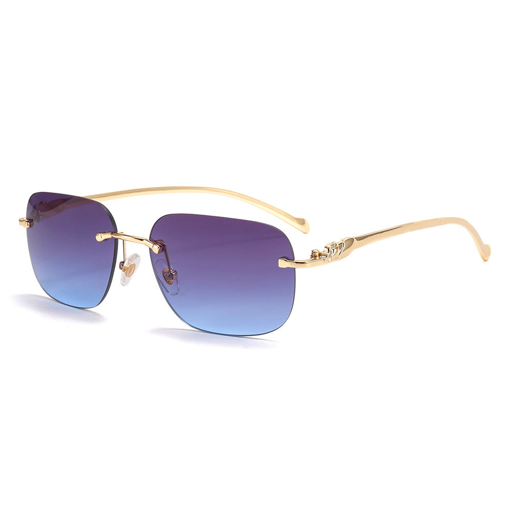 Square Leopard Head Sunglasses