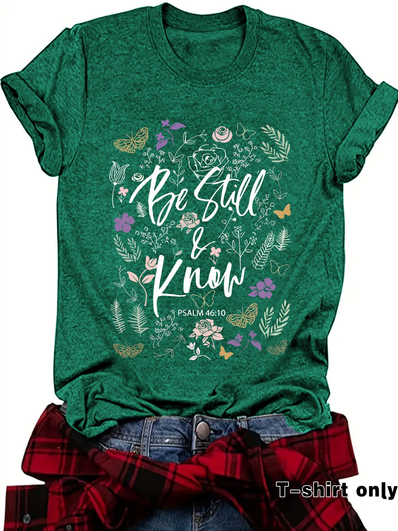 Love in Faith Round Neck Hooded Short Sleeve