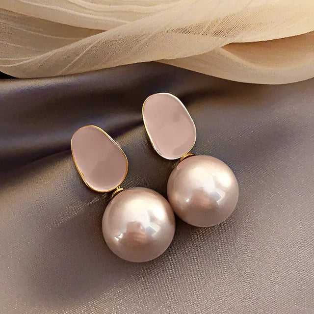 Imitation Pearl Drop Earrings