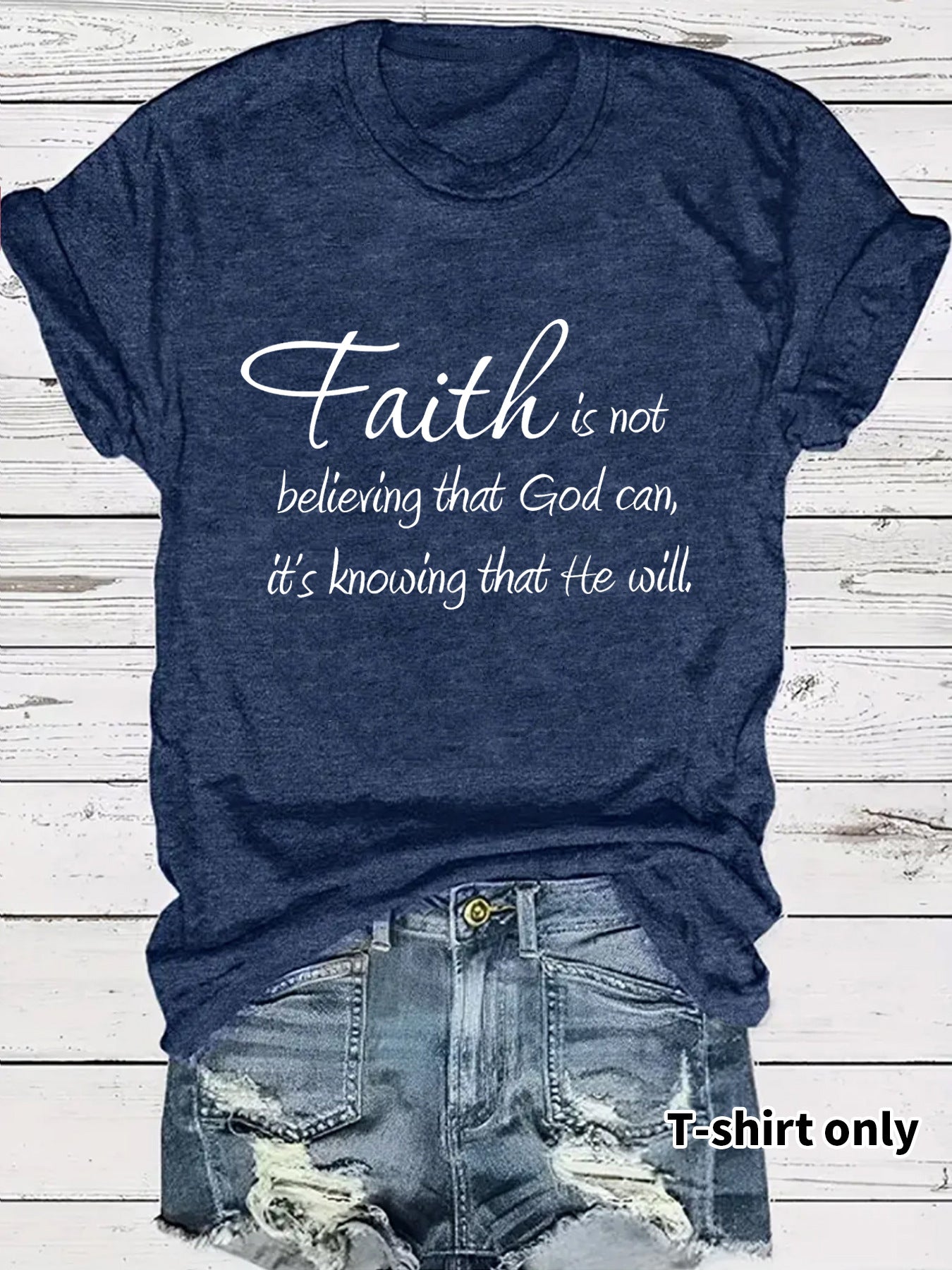 Short sleeved faith is a letter