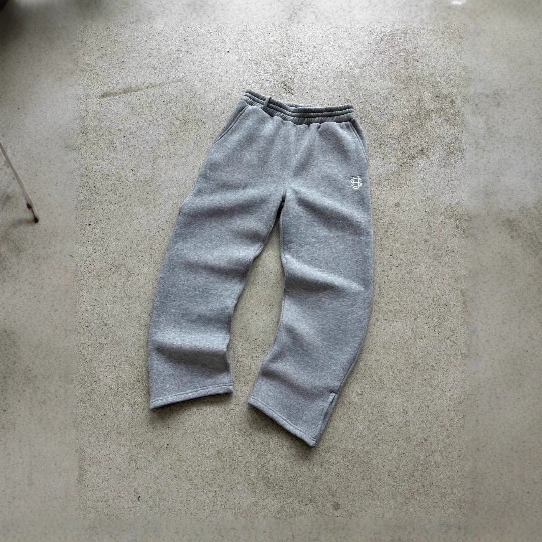 Casual Wide-Leg Pants for Youth Couple, S Embroidery Print Series Fashion Style
