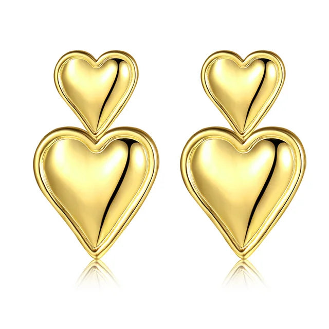 Vintage Gold Geometric Earrings