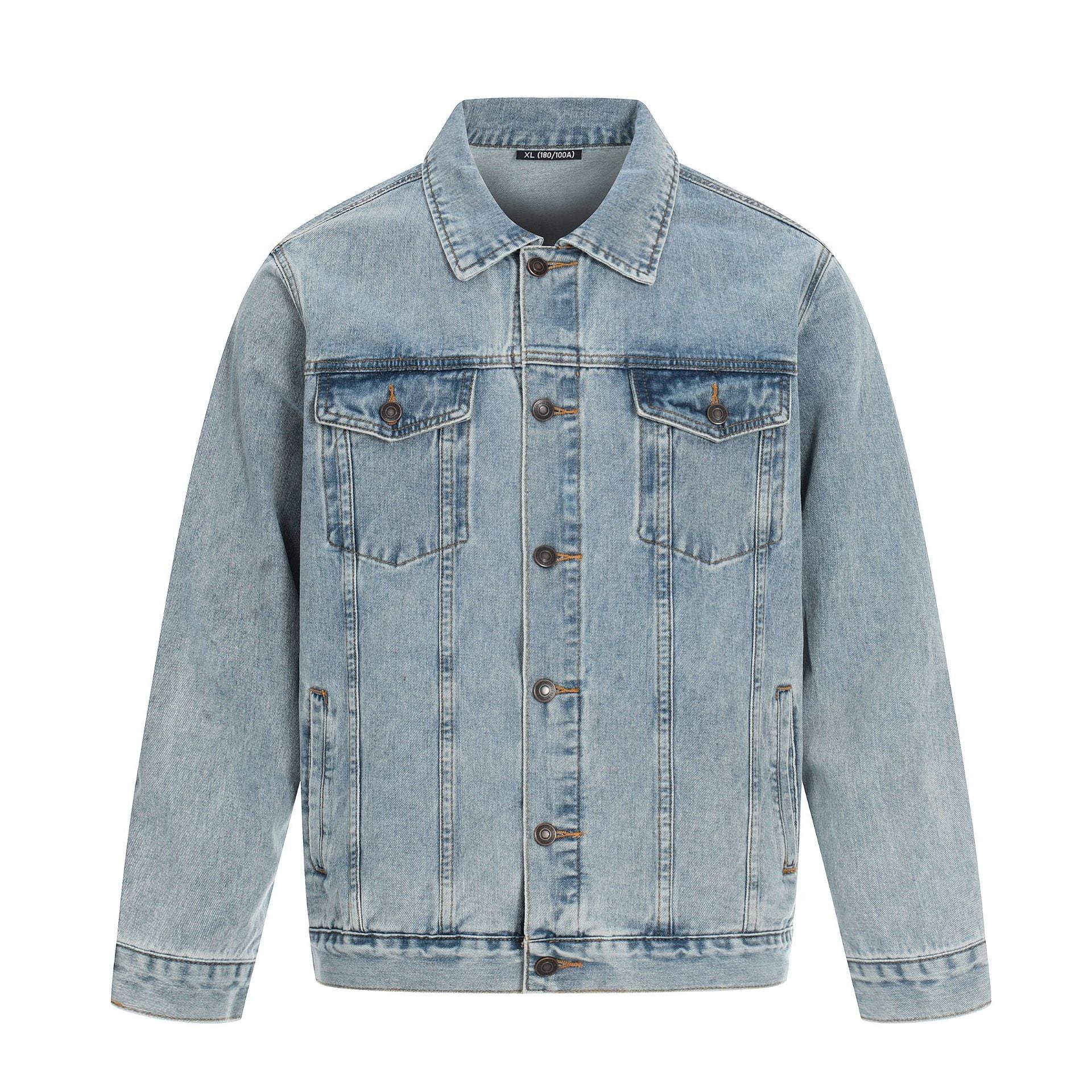 Denim Jacket for Men Casual Street Style High-end Fashion Coat